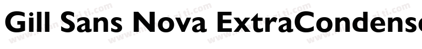 Gill Sans Nova ExtraCondensed Bold字体转换